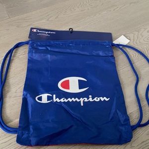 CHAMPION (BLUE/RED) DOUBLE UP CANVAS CARRY SACK BACKPACK *BRAND NEW w/TAGS!!